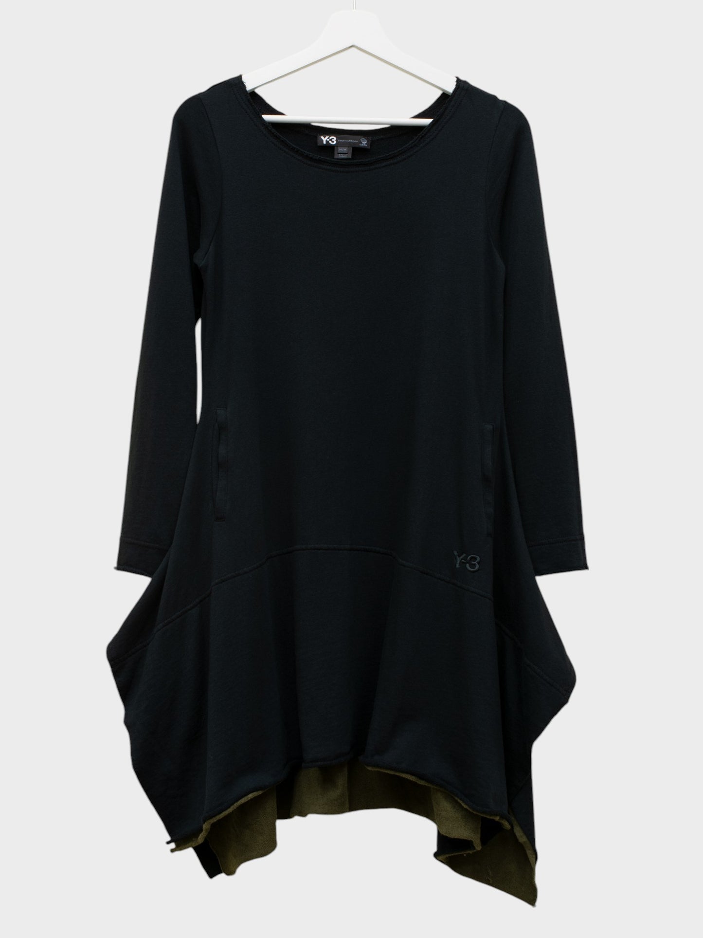 Y-3 - A/W 2012 - raw edge french terry dress - size M
