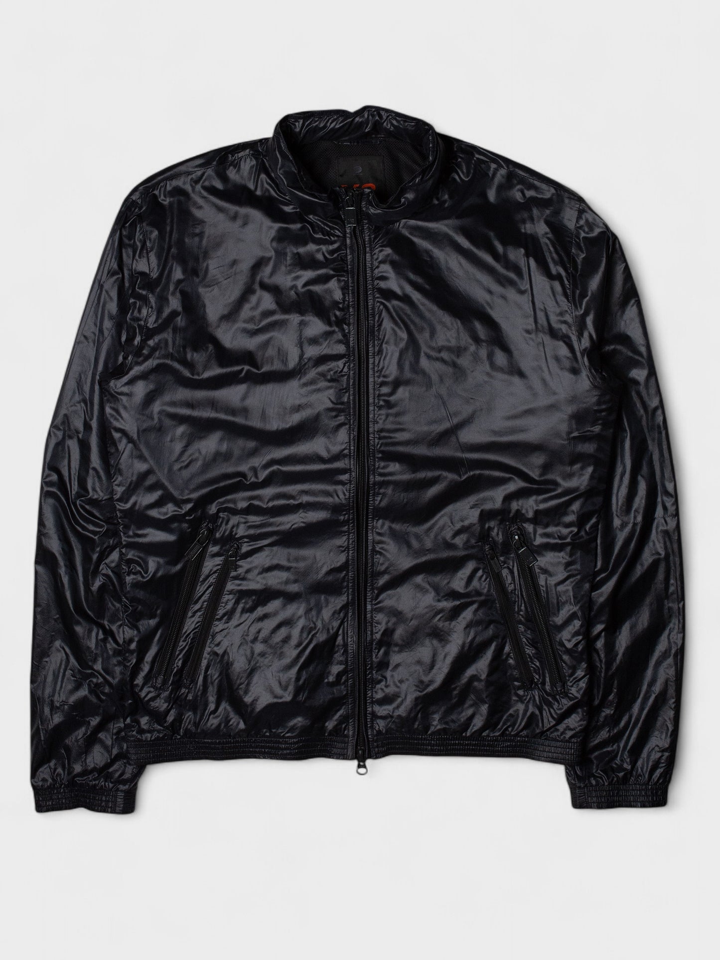 Y-3 - S/S 2007 - nylon windbreaker with packable hood (black) - men's size S