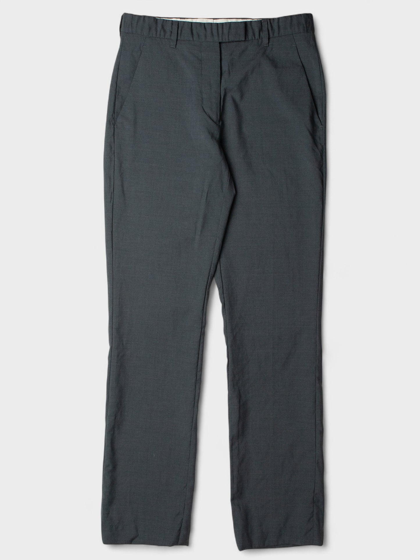 Helmut Lang - (vintage) - wool and silk lightweight pants (dark grey) - women's size 40