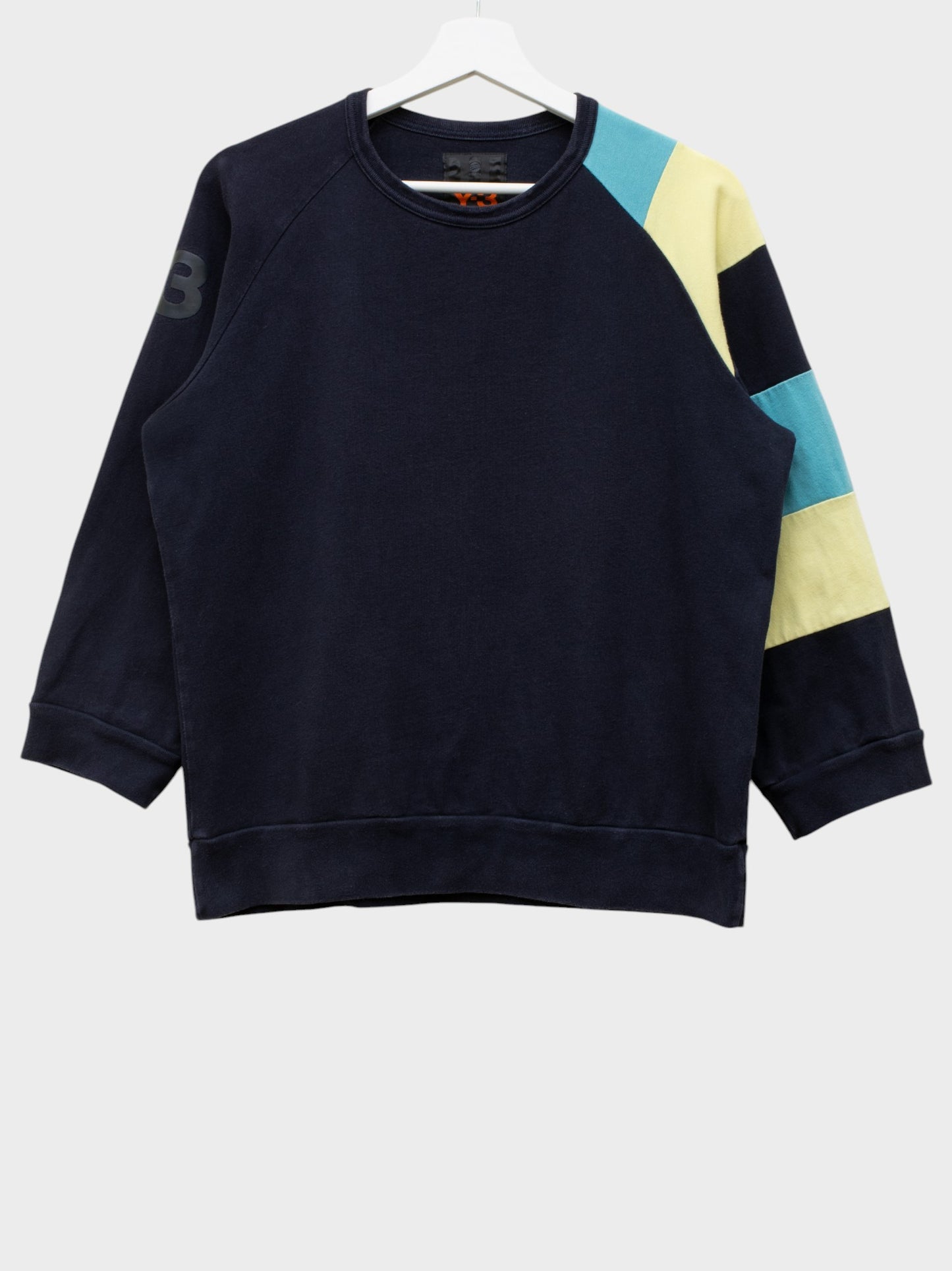 Y-3 - 2000's - half-sleeve crewneck (navy) - size M