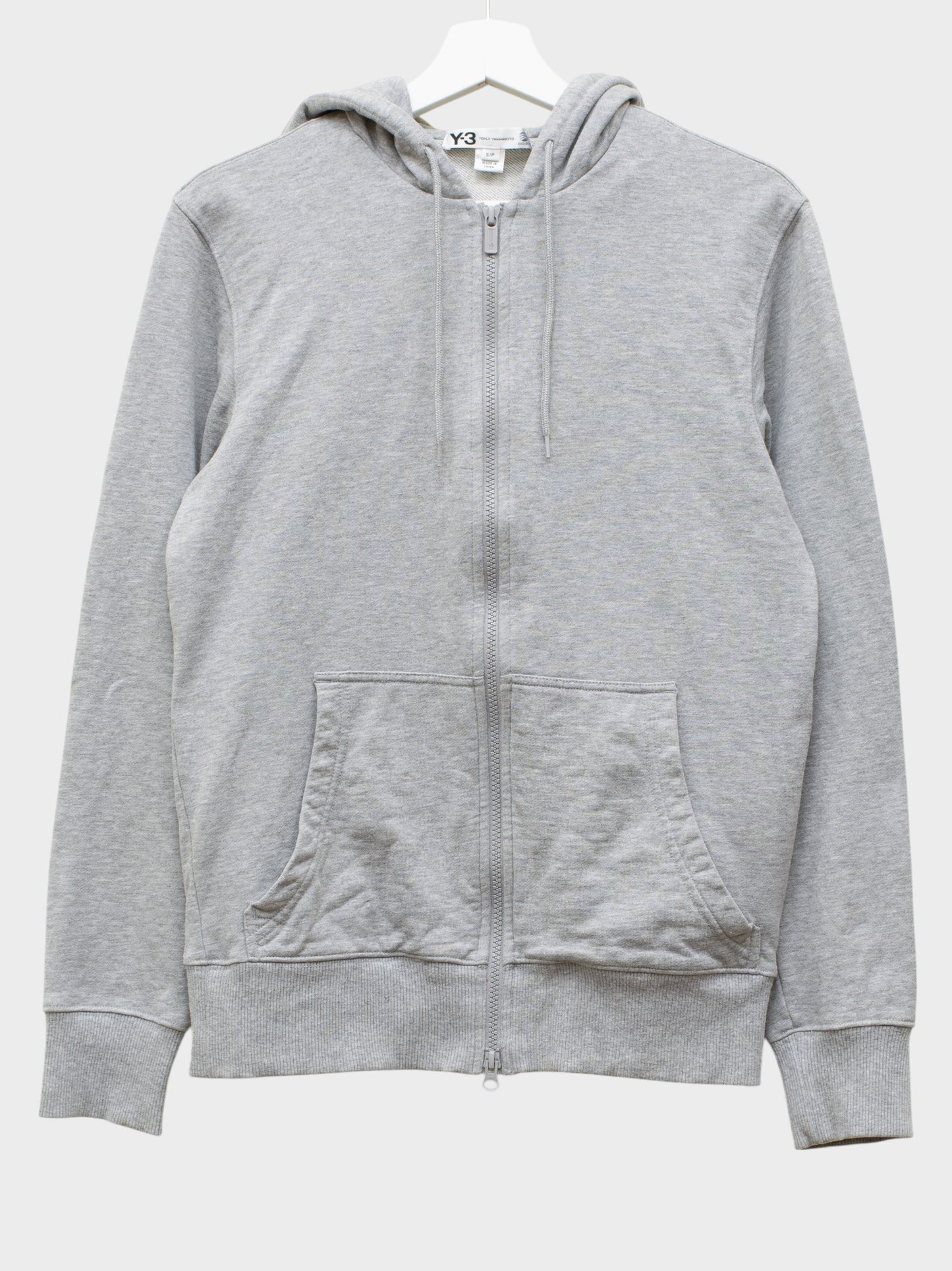 Y-3 - S/S 2014 - back logo zip hoodie (grey) - size S