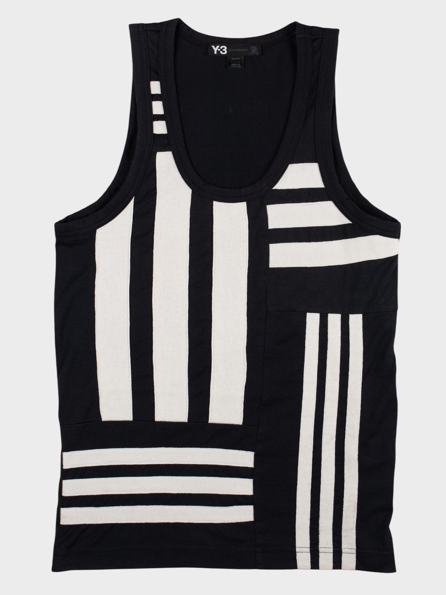 Y-3 - S/S 2013 - patchwork tank top (black) - men's size XS