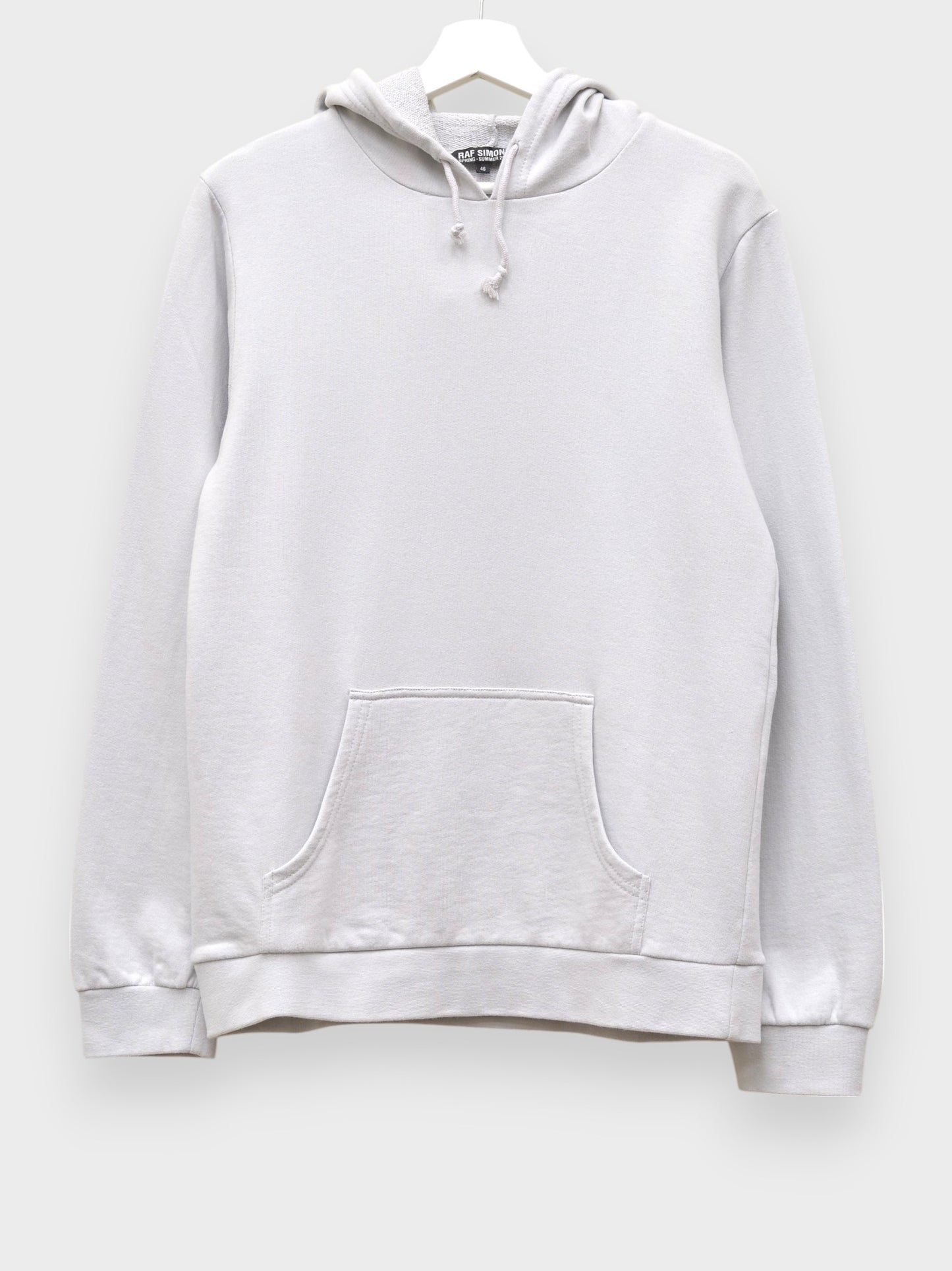 Raf Simons - S/S 2005 "History of the World" - fitting hoodie (light grey) - size 46