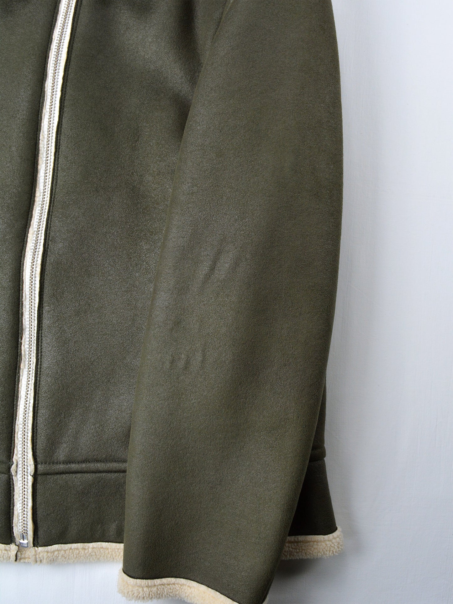Gosha Rubchinskiy - A/W 2015 - faux leather shearling jacket (green) - size S