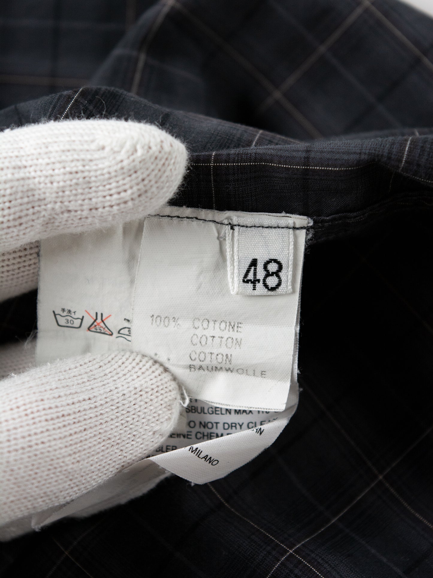 RAF by Raf Simons - A/W 2006 - check shirt - size 48