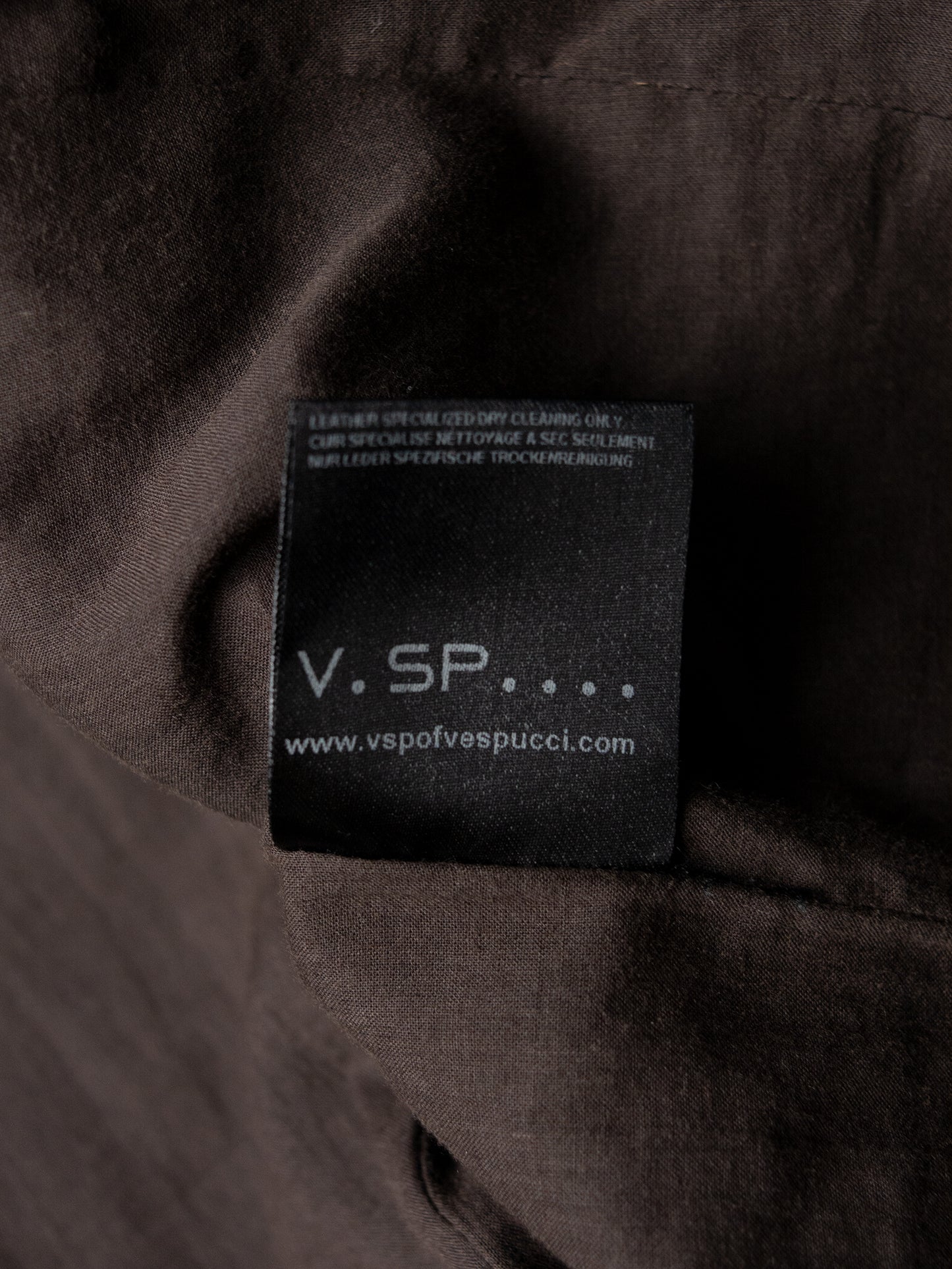 Very Special Pieces of Vespucci - patchwork cotton and leather jacket - women's size 38