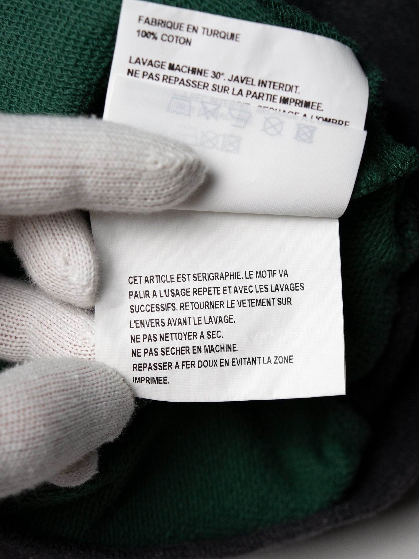 Gosha Rubchinskiy - S/S 2018 - combo hoodie (green) - size S