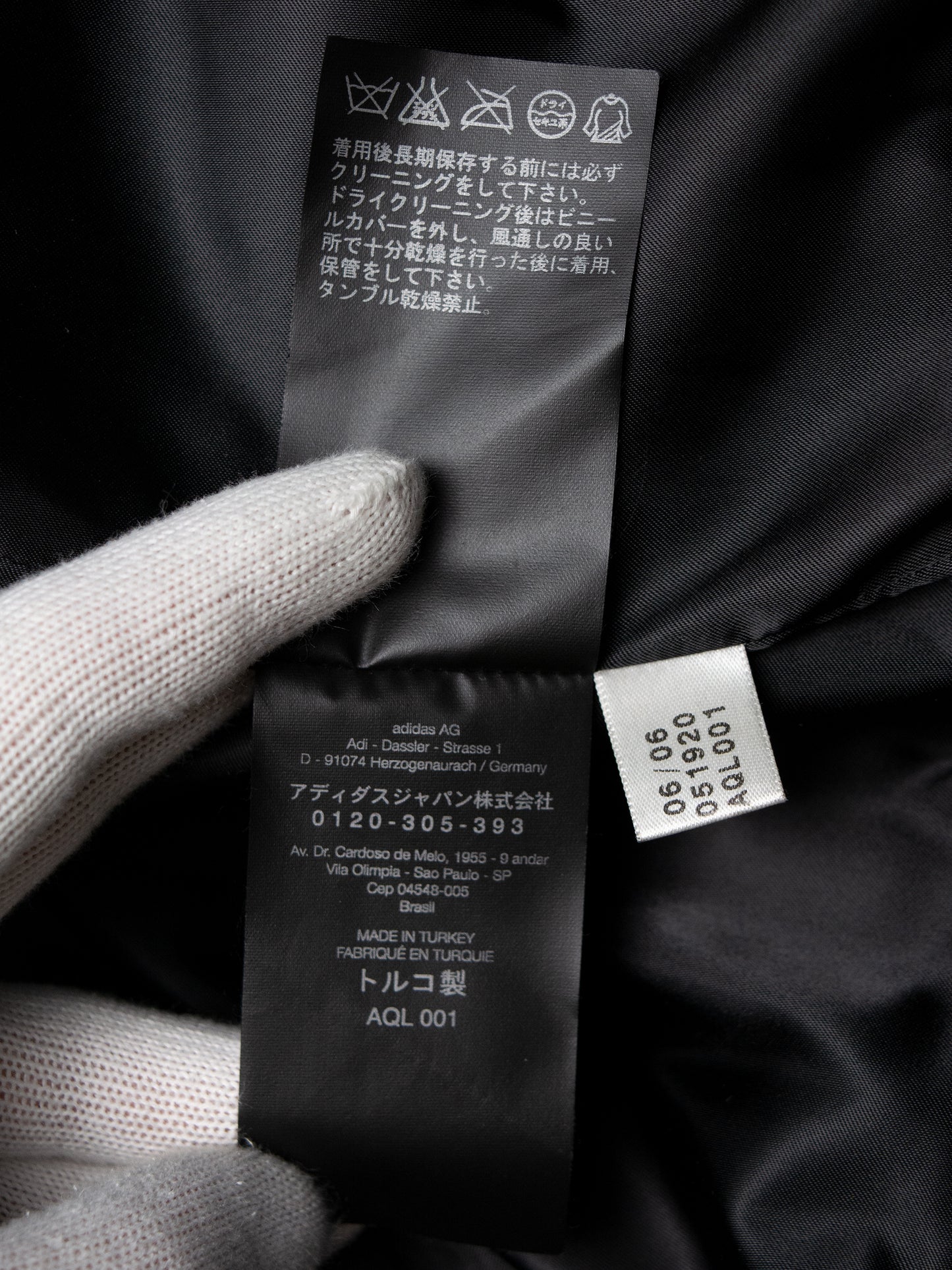 Y-3 - A/W 2006 - leather bomber jacket (black) - women's size S