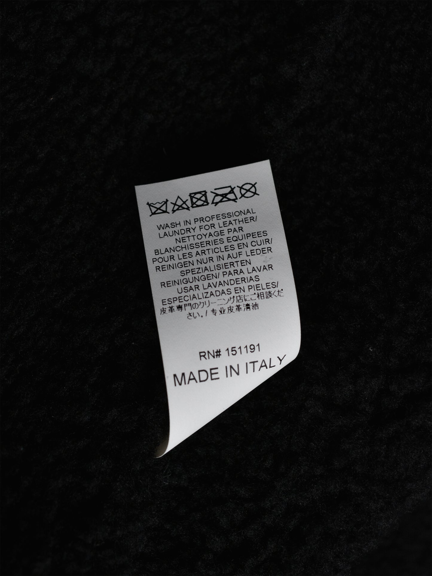 YEEZY Season 5 (2017) - hooded shearling jacket (Ink) - size S