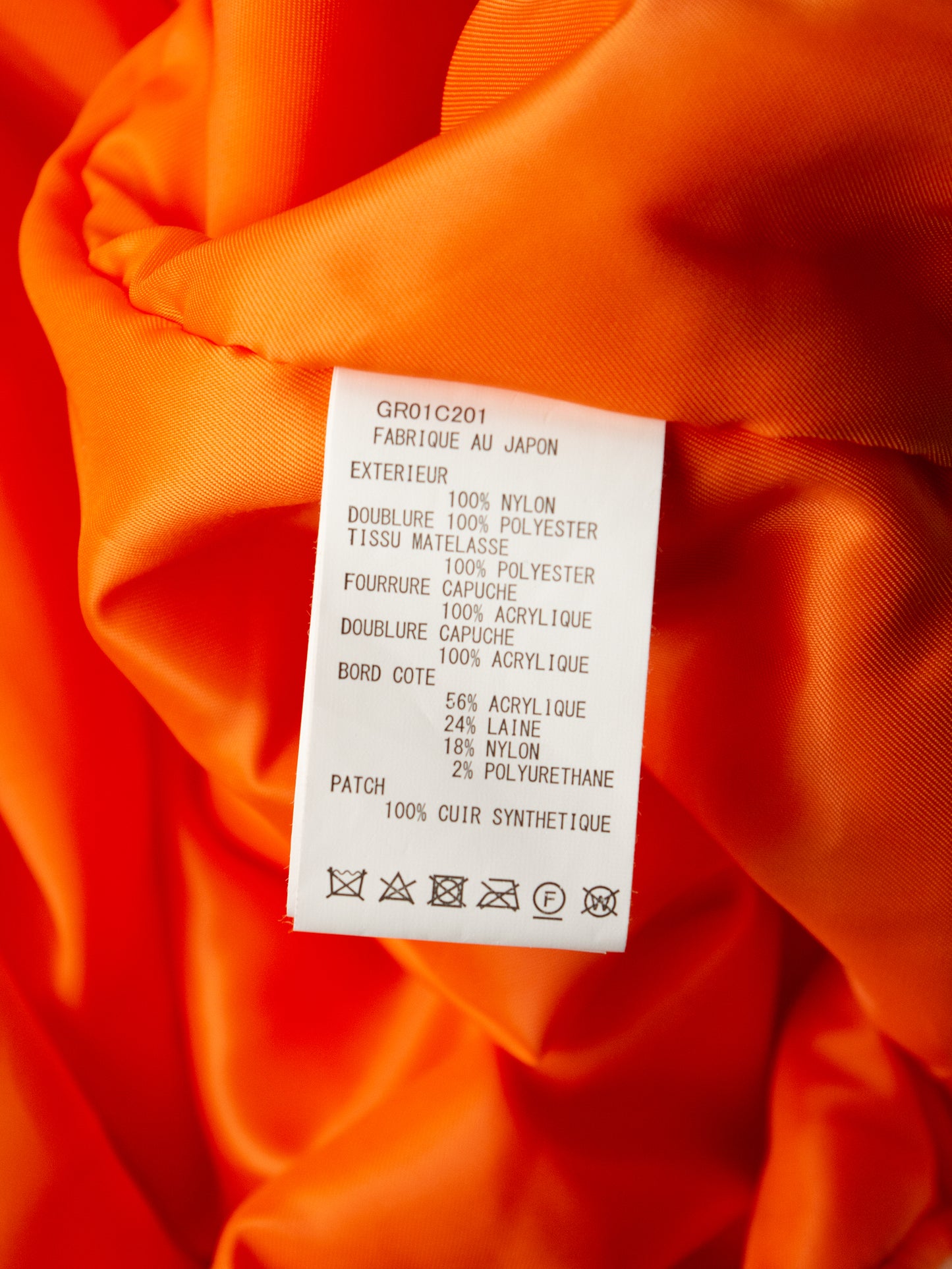 GR-Uniforma - GRUPPA (2019) - hooded bomber with detachable sleeves (orange) - size M