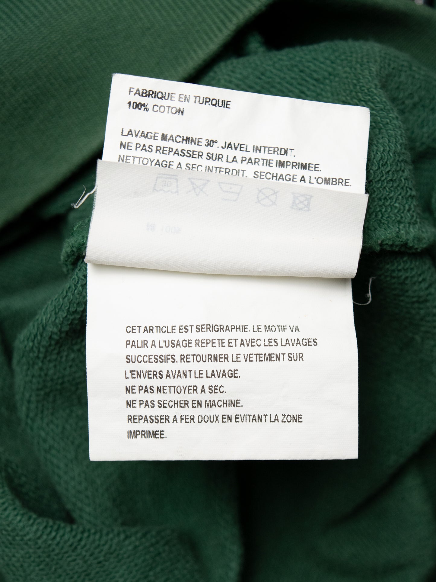 Gosha Rubchinskiy - S/S 2018 - double collar crewneck (green) - size S