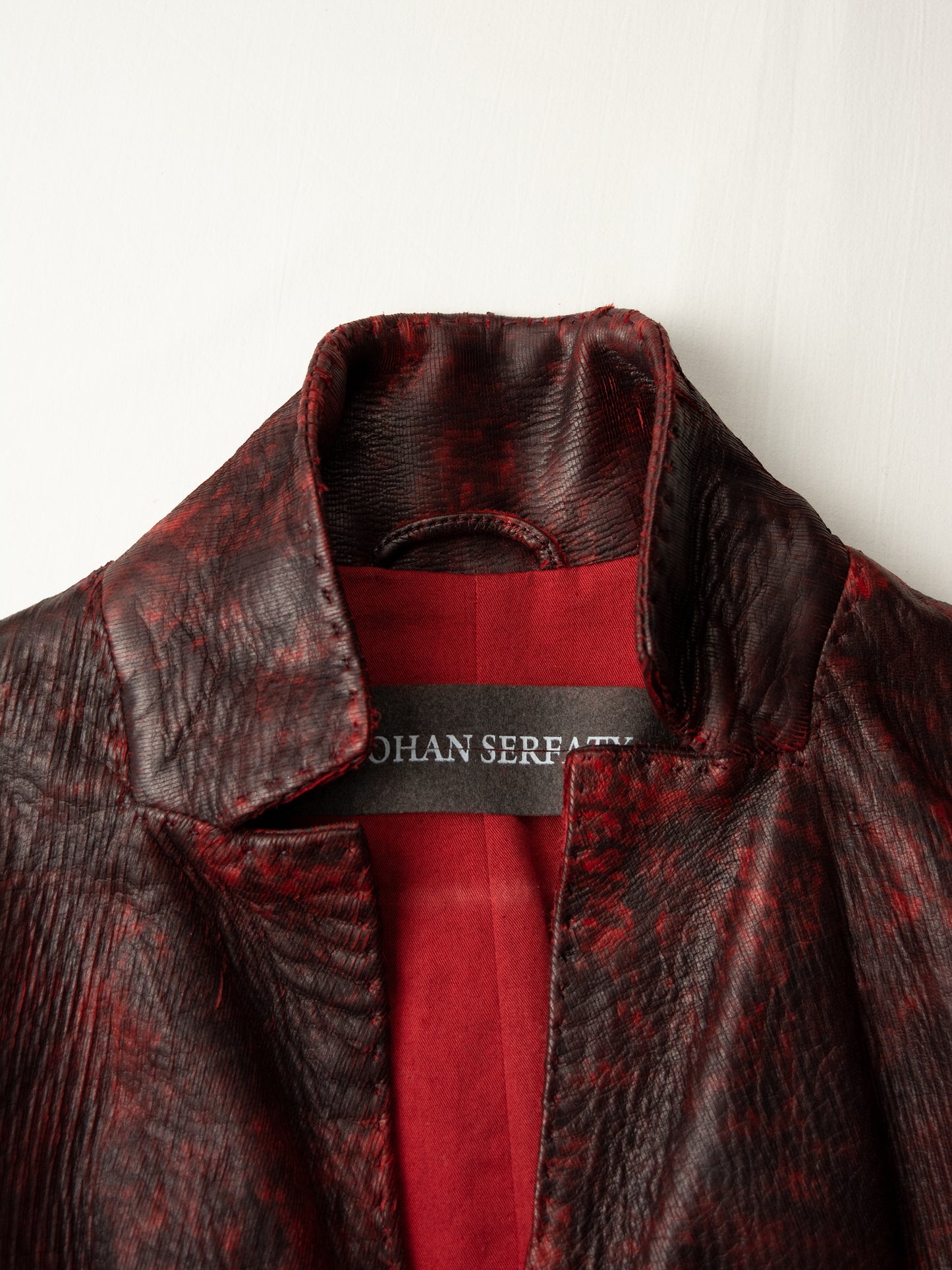 Yohan Serfaty - A/W 2009 - laser cut deer leather jacket - size 34