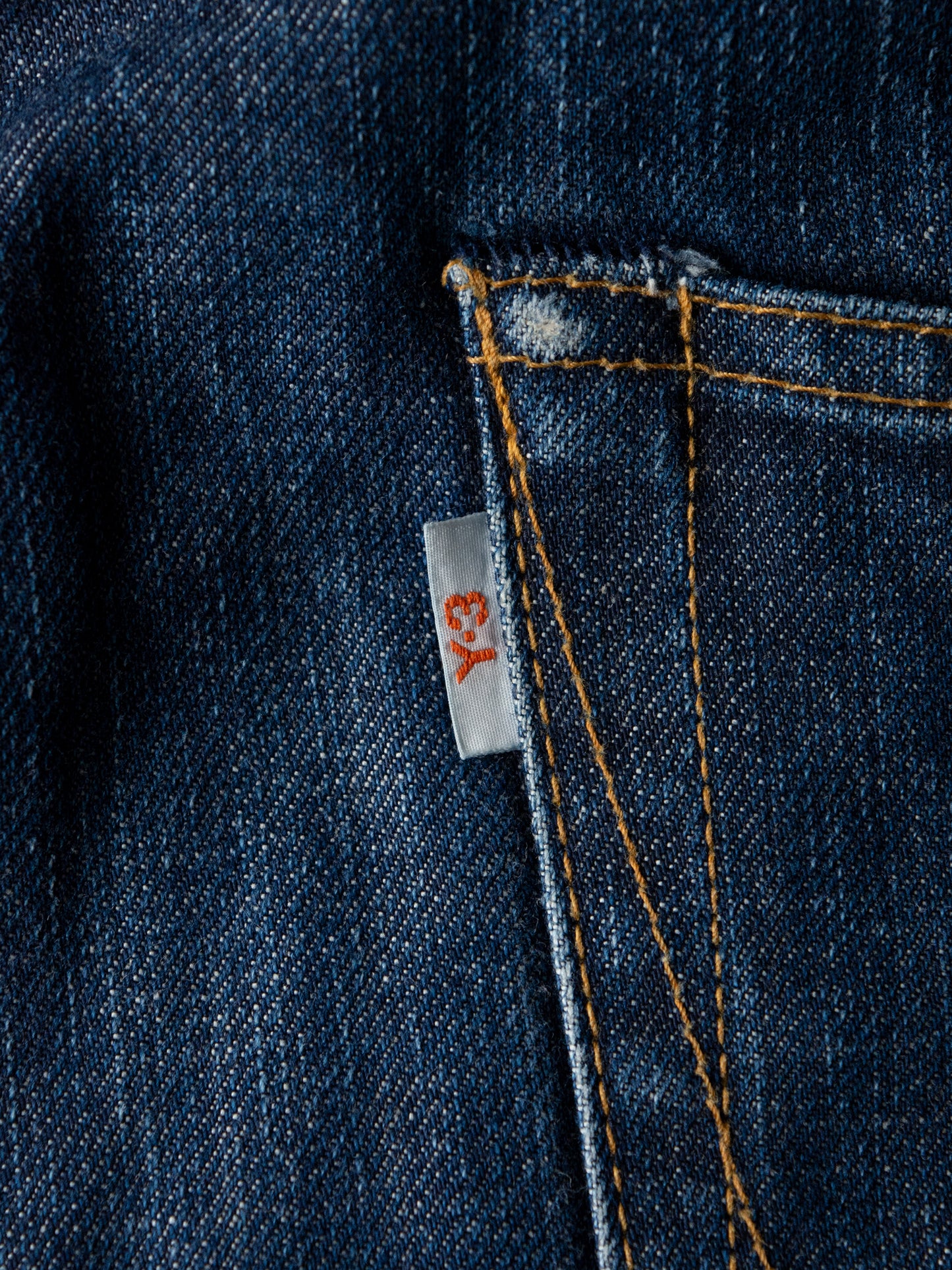 Y-3 X Spotted Horse - A/W 2004 - 3 stripes missing thread jeans - men's size 36