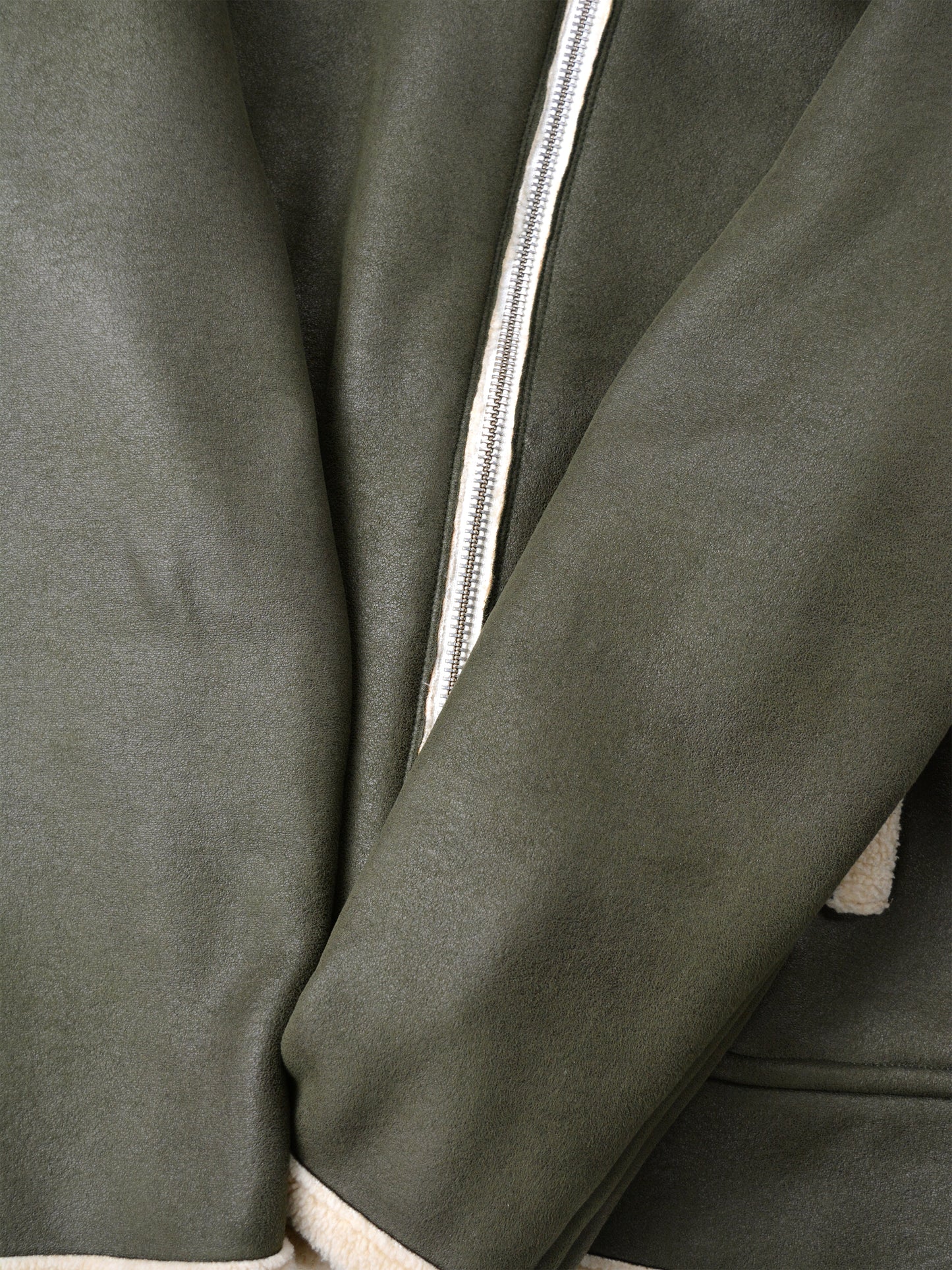 Gosha Rubchinskiy - A/W 2015 - faux leather shearling jacket (green) - size S