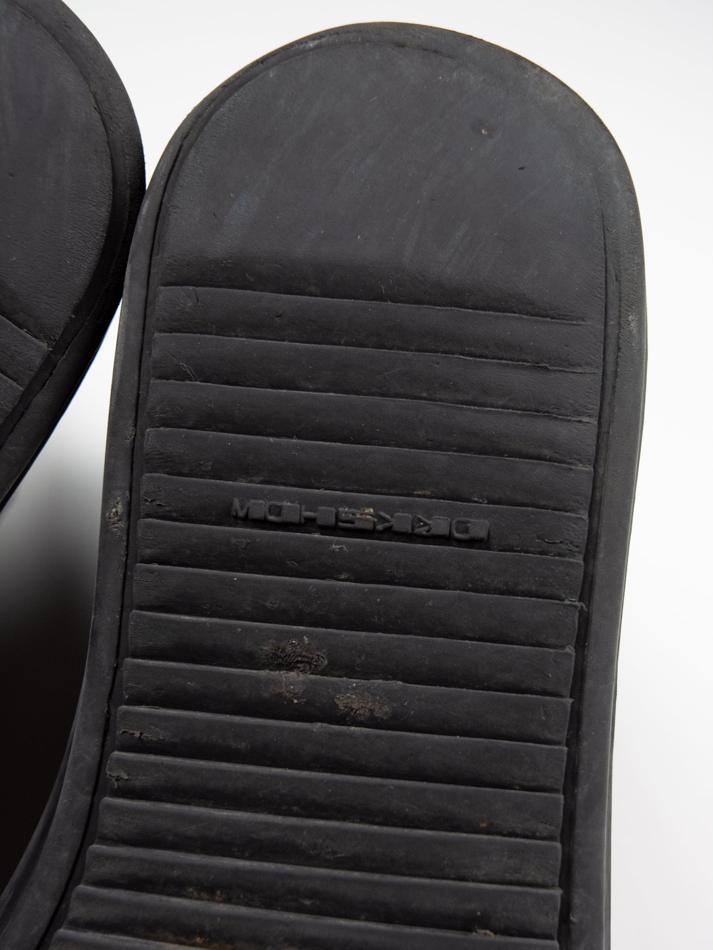 Rick Owens DRKSHDW - A/W 2014 - "Ramones" denim vegan sneakers (Black Wax) - size 42
