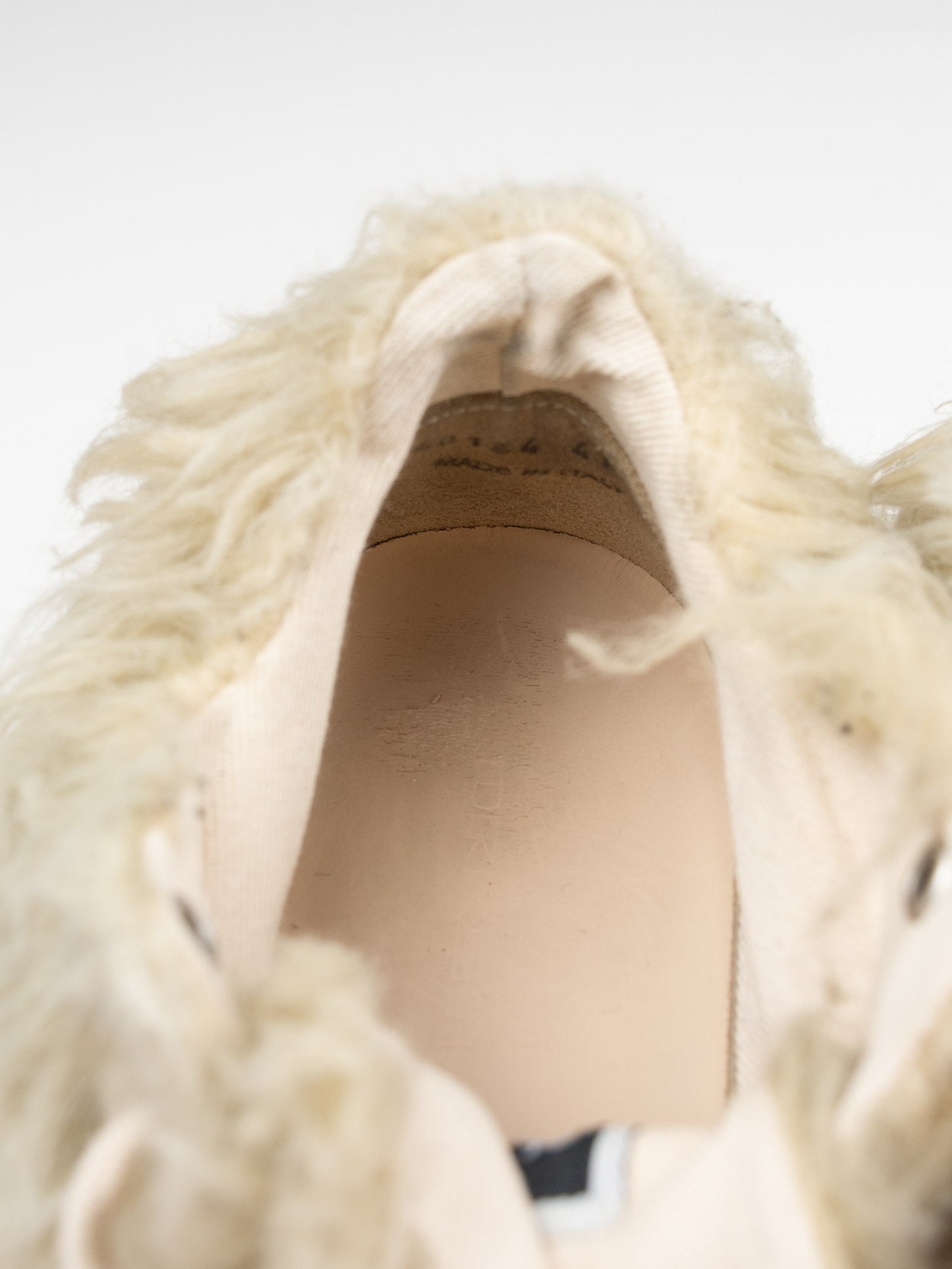 Rick Owens DRKSHDW - Abstract Low "Ramones" sneakers with faux fur - size 41