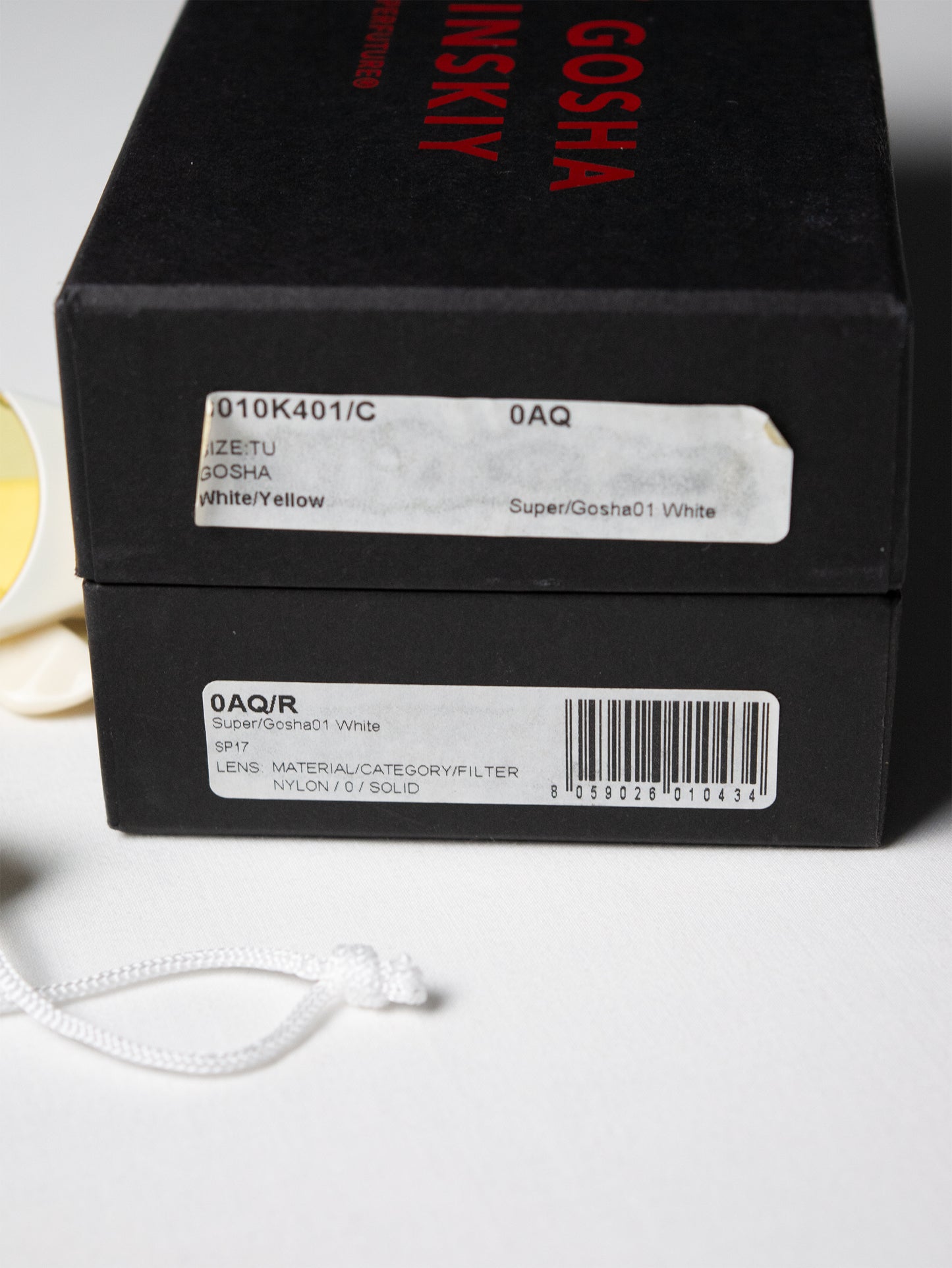 SUPER by Retrosuperfuture X Gosha Rubchinskiy - S/S 2017 - 0AQ sunglasses (white/yellow)