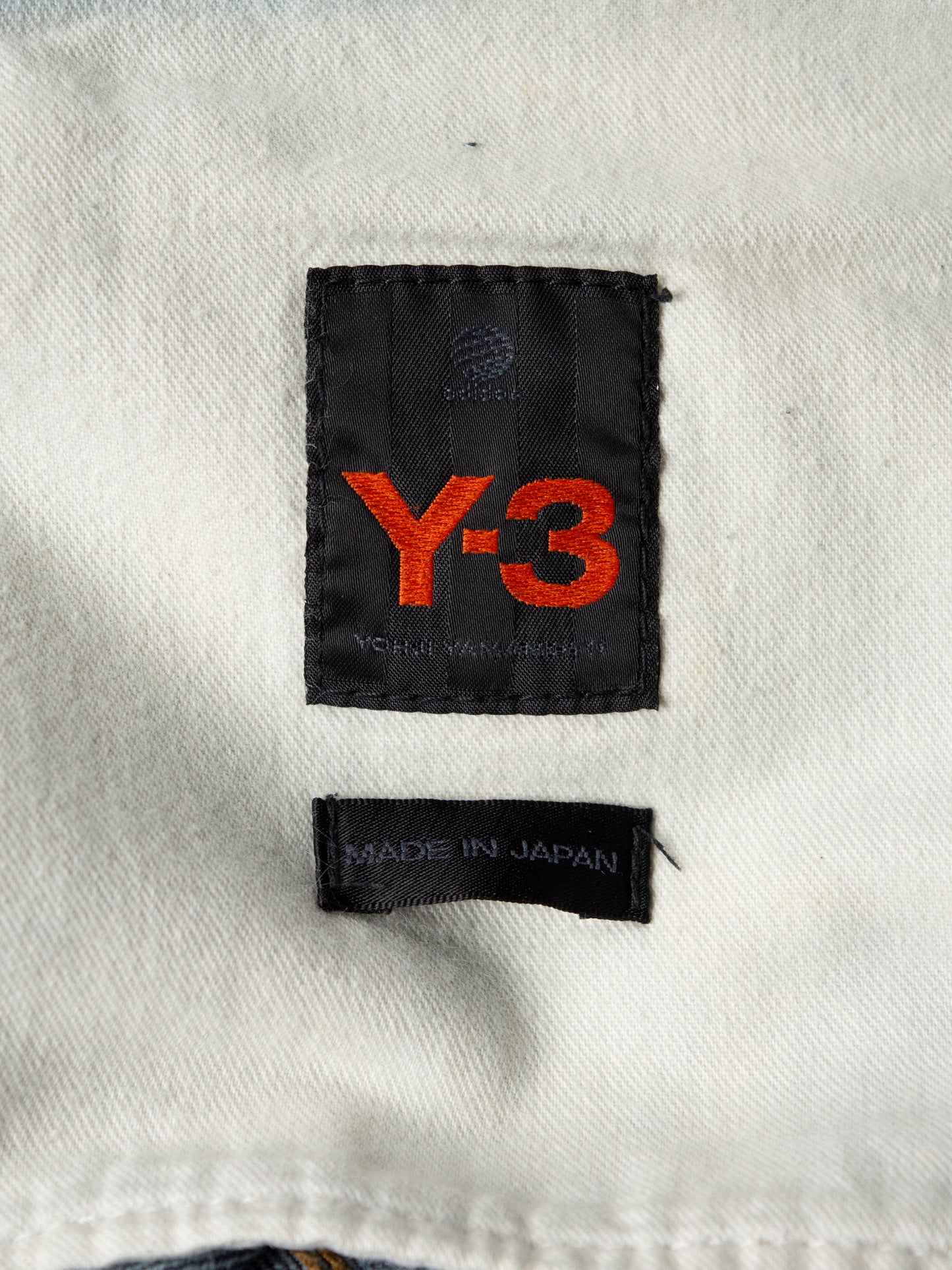 Y-3 X Spotted Horse - A/W 2004 - 3 stripes missing thread jeans - men's size 36