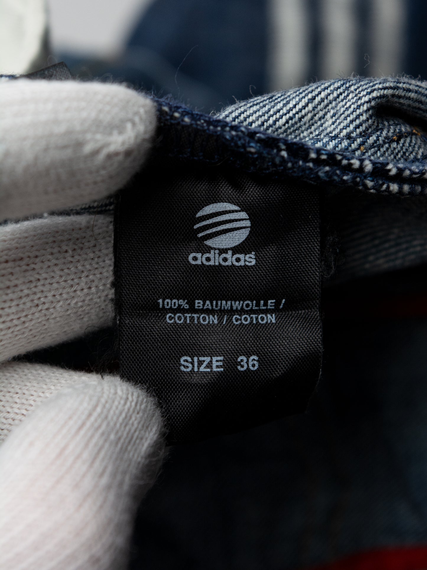 Y-3 X Spotted Horse - A/W 2004 - 3 stripes missing thread jeans - men's size 36