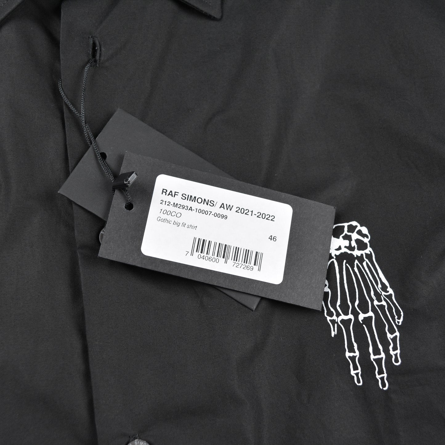 Raf Simons - A/W 2021 - Gothic Big Fit Shirt - size 46