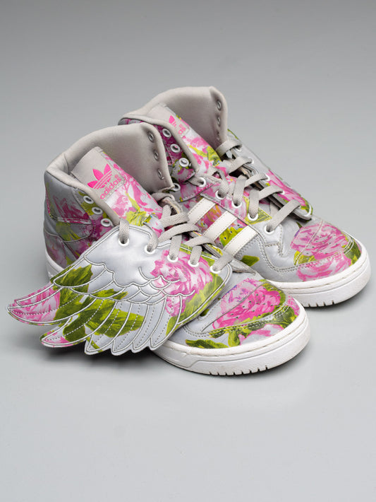 adidas Originals by Jeremy Scott S/S 2015 JS Wings Floral - size 39 1/3