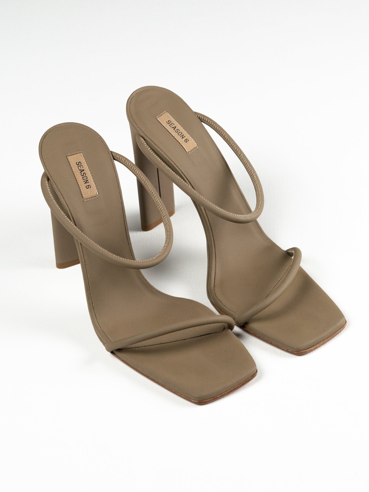 YEEZY Season 6 (2018) - Cobblestone Rubberized Leather Sandal - 110mm heel - size 38