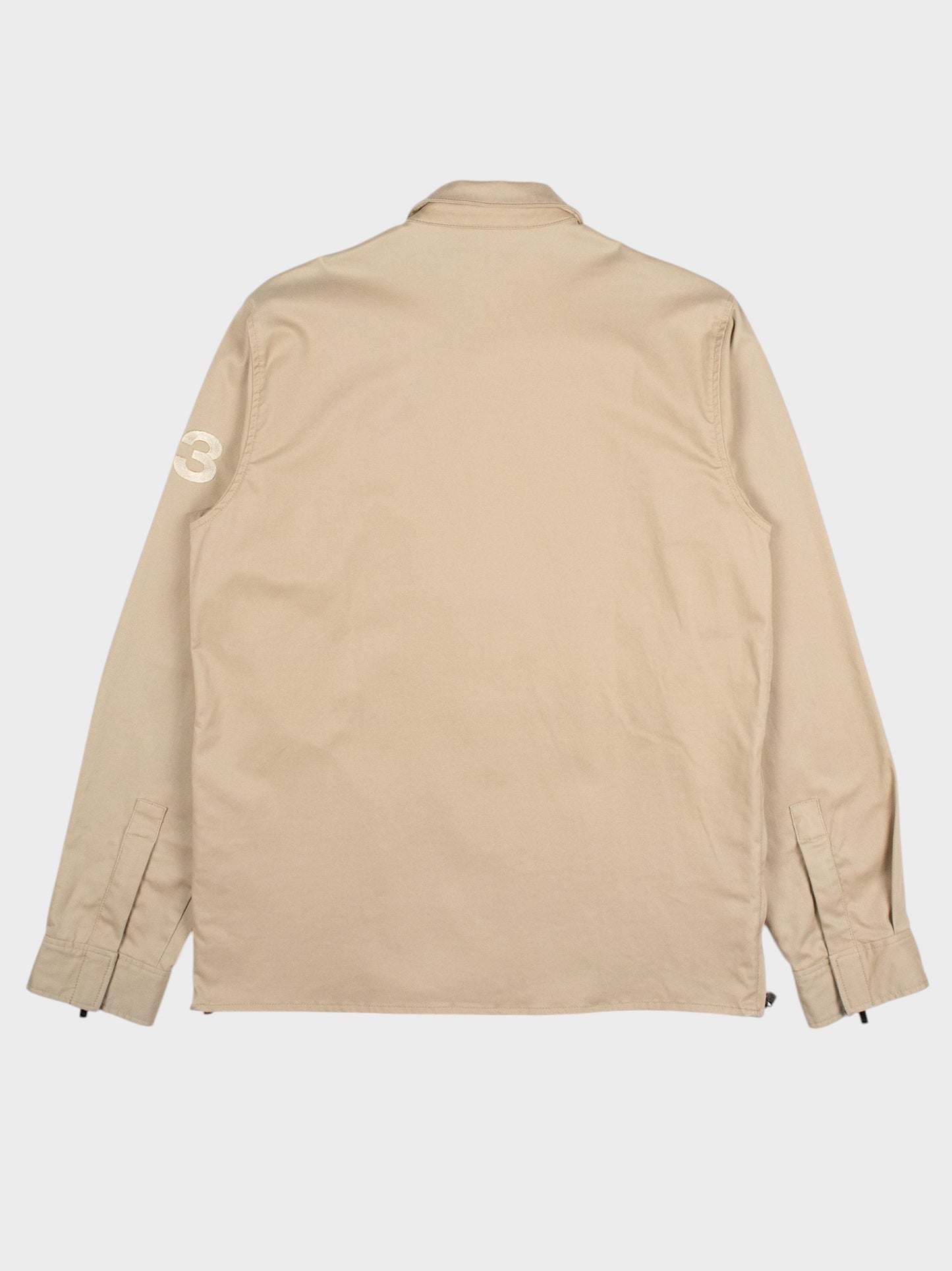 Y-3 - 2000s - work jacket with hidden side pockets (beige) - men's size M