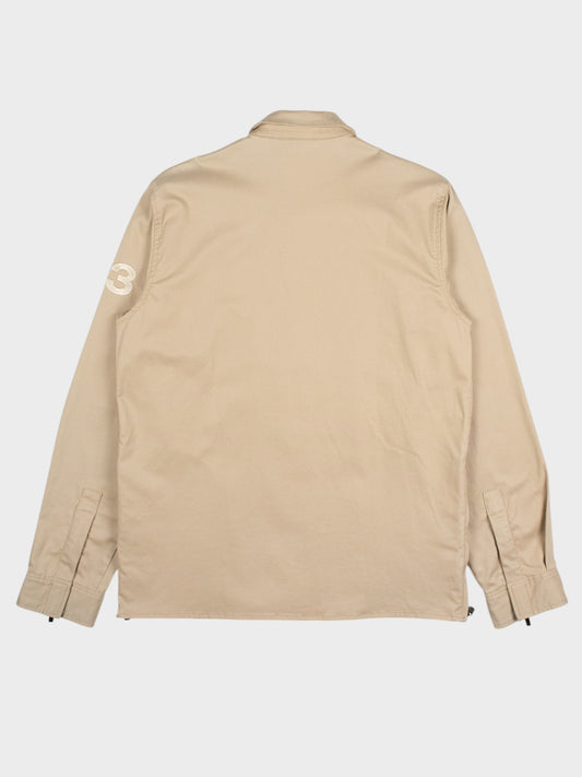 Y-3 - 2000s - work jacket with hidden side pockets (beige) - men's size M