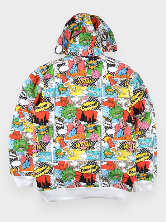 Comme des Garçons SHIRT - A/W 2019 - comic strip zip-up hoodie - size M