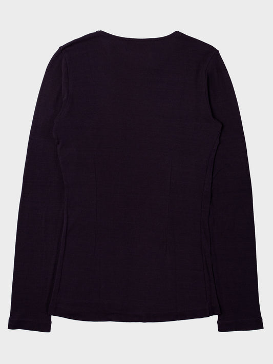 Ann Demeulemeester - minimalist long-sleeve t-shirt - women's size 38