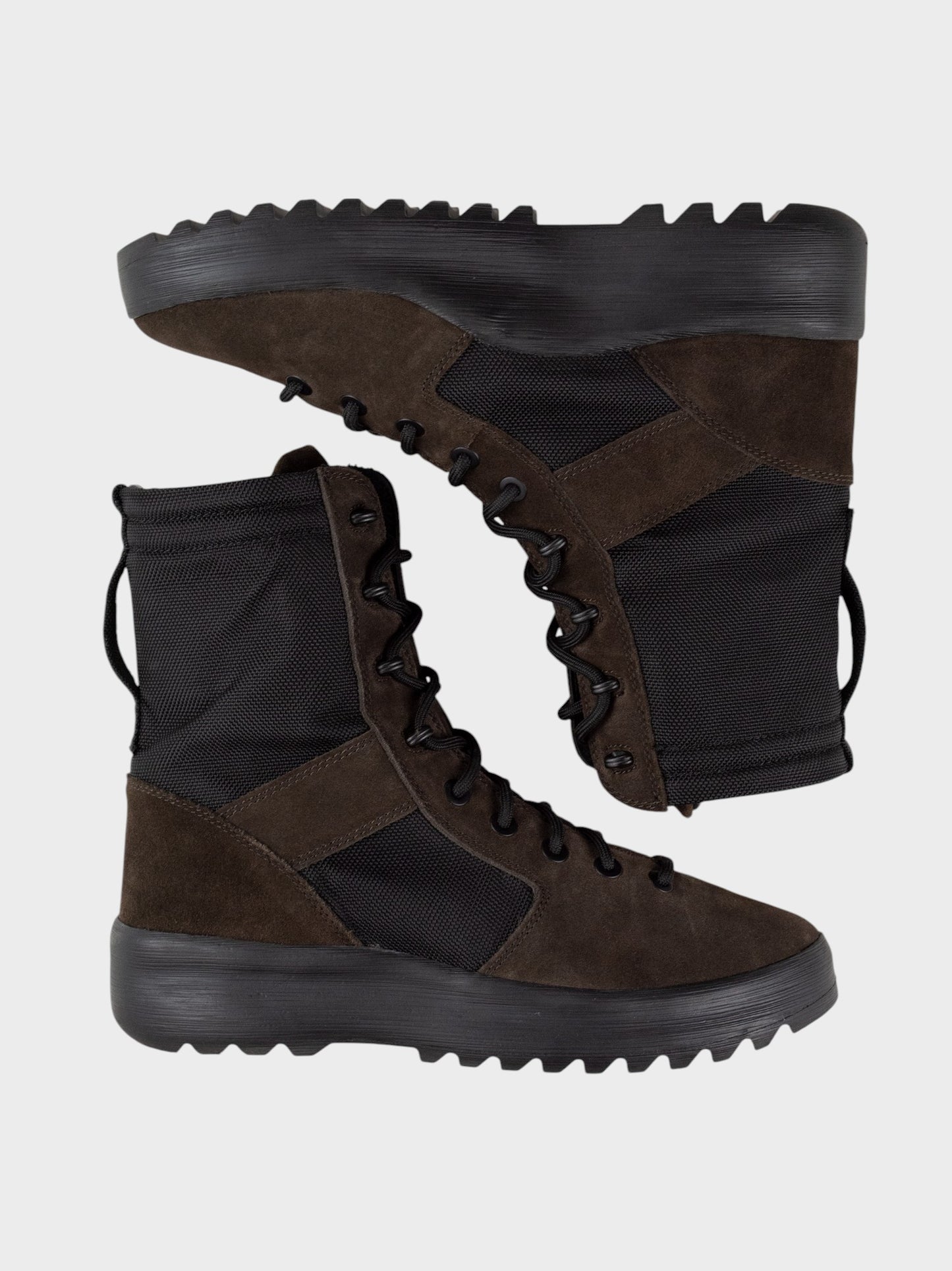 YEEZY Season 7 (2018) - Thick Suede and Nylon Military Boot (Oil) - size 42