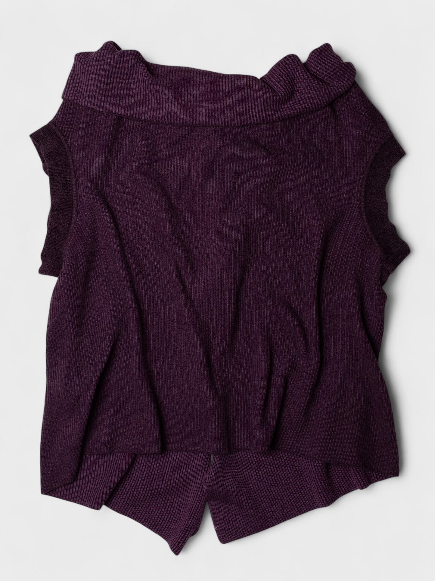 Y's - A/W 2008 - cotton and cupro sleeveless cardigan - size 4