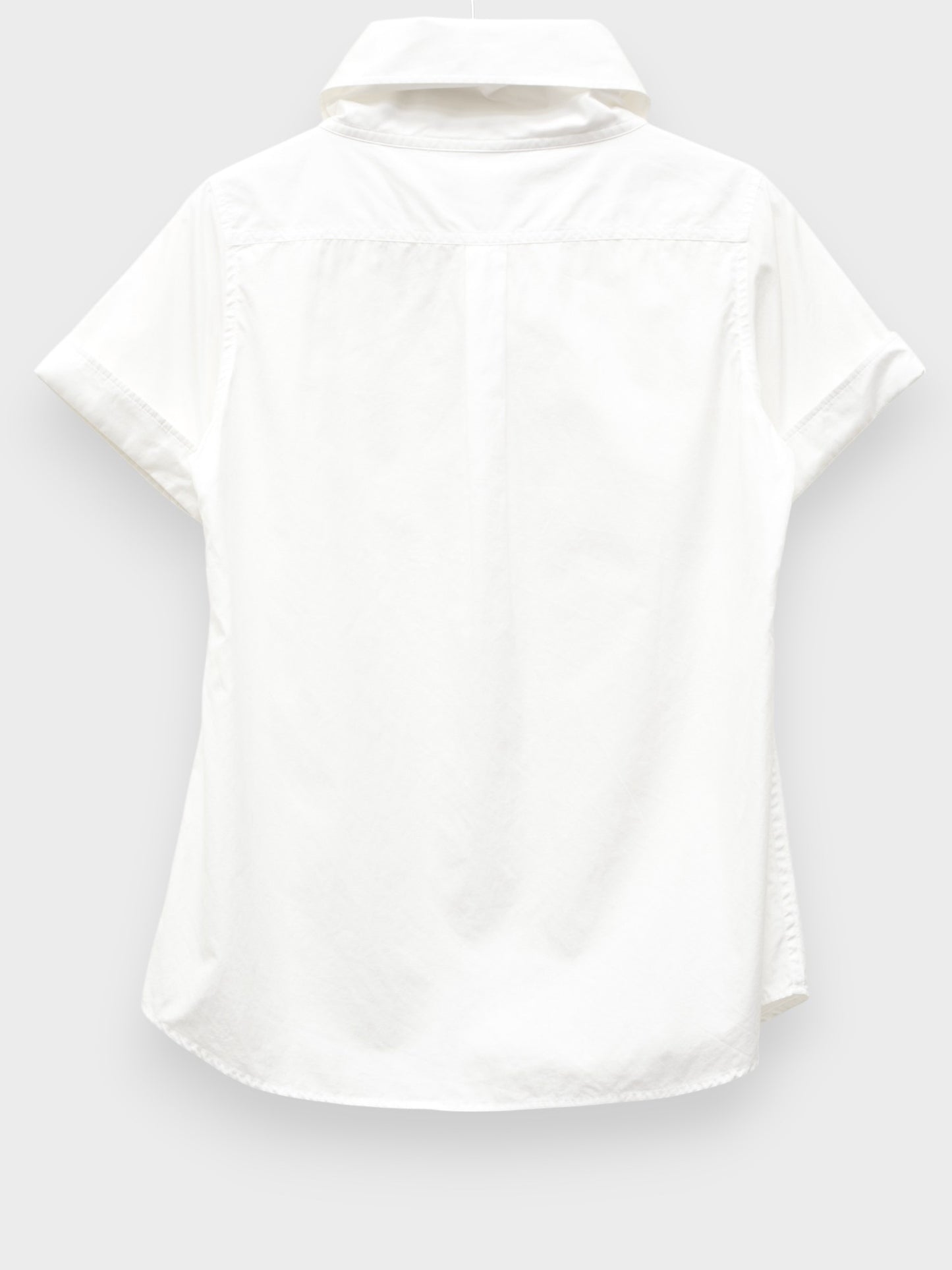 Y's by Yohji Yamamoto - S/S 2006 - short sleeve shirt with oversized collar - women's size 2