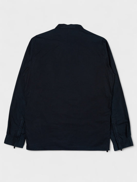 Y-3 - A/W 2006 - zip-up shirt with hidden side pockets (navy) - men's size M