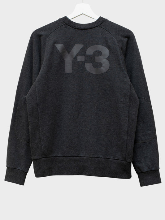 Y-3 - 2010's - (sample) back logo crewneck (dark grey) - size M