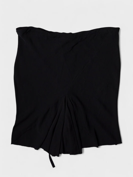 Ann Demeulemeester - raw edge silk mini skirt - size 38