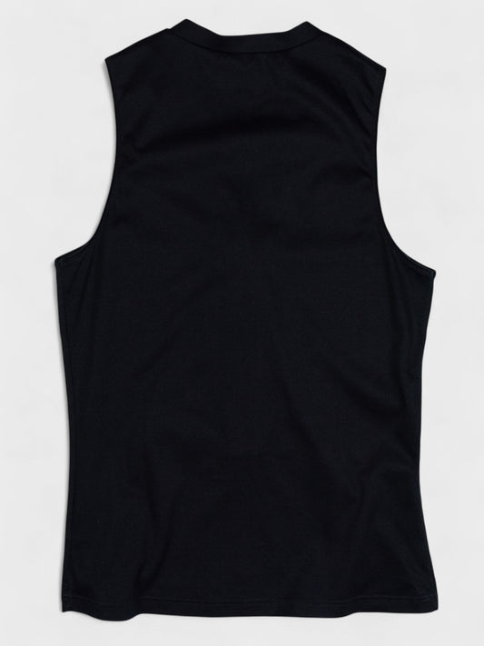 Helmut Lang - (vintage) - button-up tank top (dark navy) - women's size 42