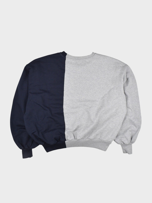 Gosha Rubchinskiy - S/S 2018 - split crewneck (grey/navy) - size S