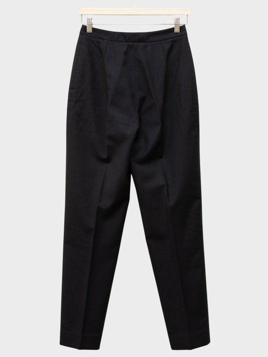 Helmut Lang - A/W 1992 - wool tapered pants (black) - women's size 42