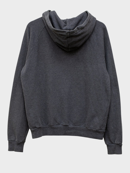 Gosha Rubchinskiy - A/W 2017 - reflective logo hoodie (dark grey) - size S