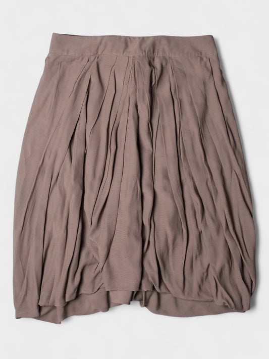 Marni - rayon draped skirt with belt - size 38