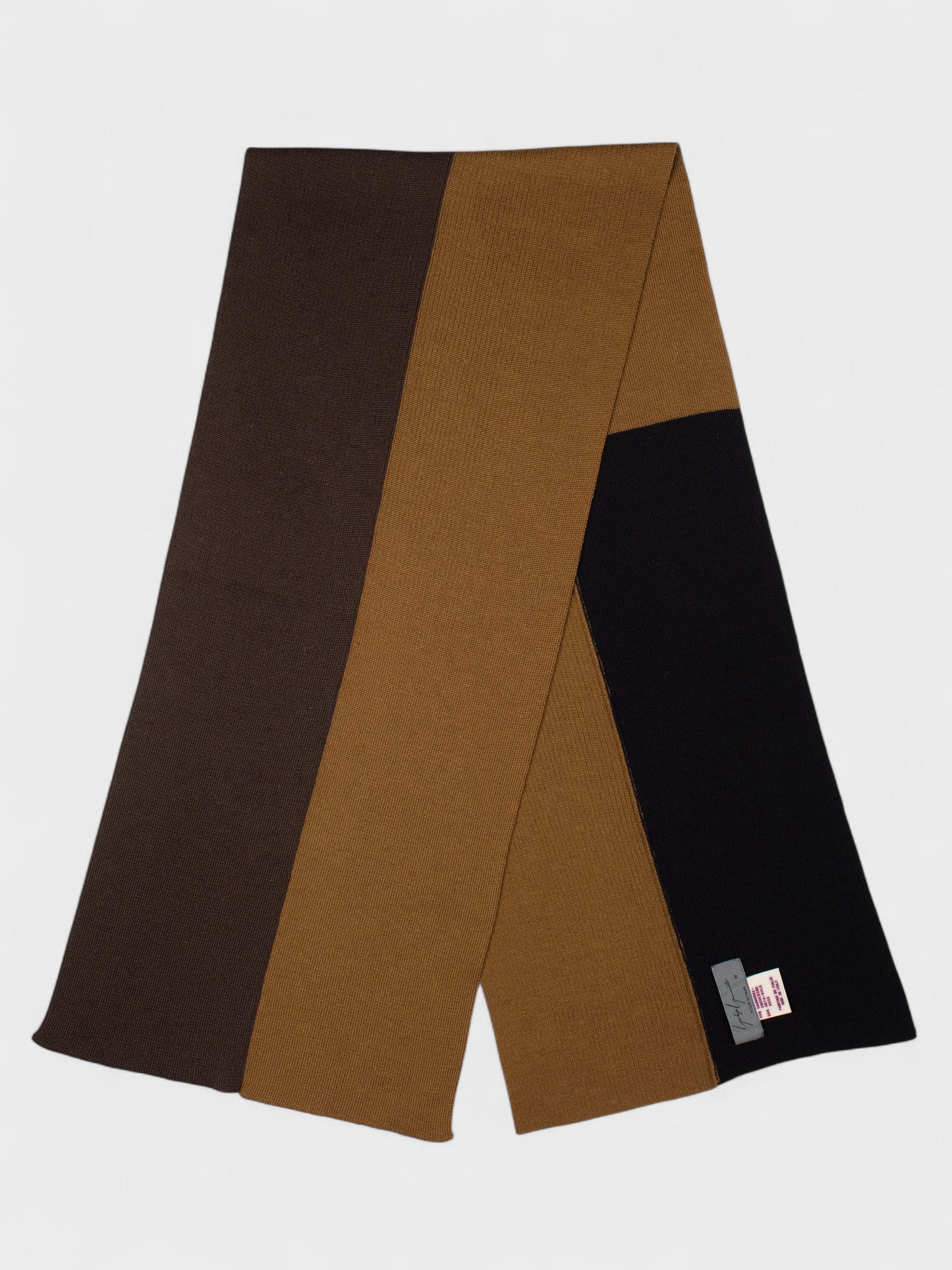 Yohji Yamamoto Pour Homme - A/W 1990 - patchwork cashmere and silk scarf