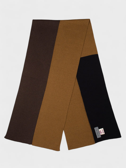 Yohji Yamamoto Pour Homme - A/W 1990 - patchwork cashmere and silk scarf