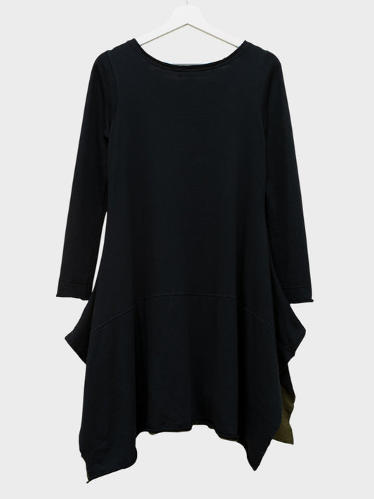 Y-3 - A/W 2012 - raw edge french terry dress - size M