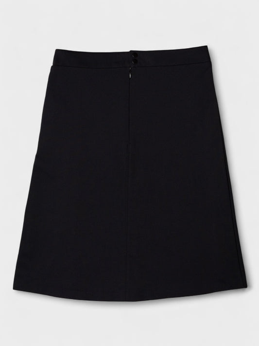 Y-3 - A/W 2006 - three stripes midi skirt (black) - size XS