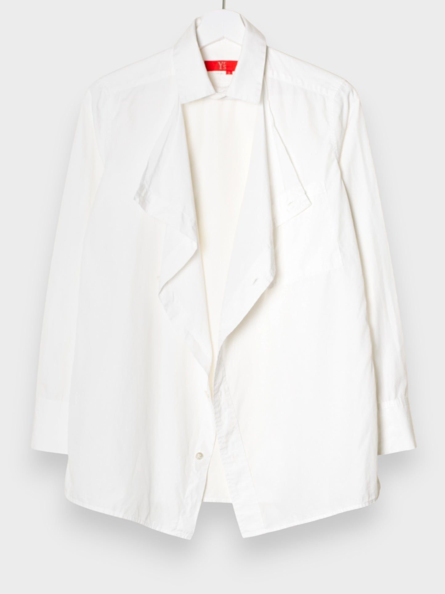 Y's Red Label - A/W 2006 - deconstructed shirt with double panel closure - women's size 2