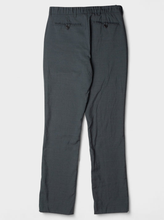 Helmut Lang - (vintage) - wool and silk lightweight pants (dark grey) - women's size 40
