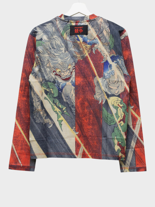 PACCBET X The Pushkin Museum of Fine Arts - 2020 - samurai allover print long sleeve - size S