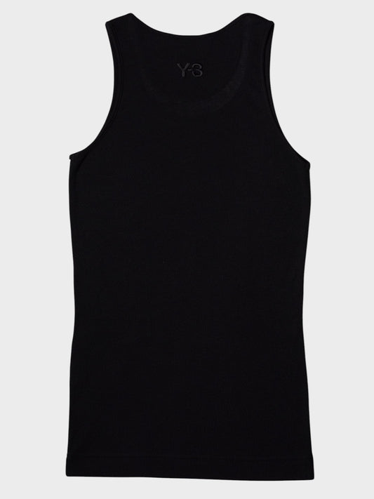 Y-3 - S/S 2011 - three stripes polyester and rayon tank top - women's size XS