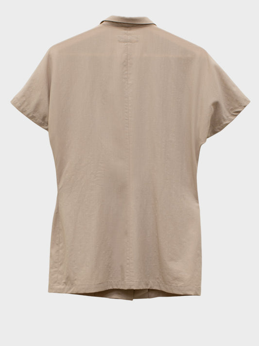 Yohji Yamamoto - (late 80's / early 90's) linen shirt - size M